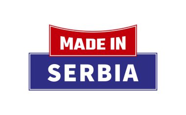 Sırbistan 'da Yapılan Mühür Vektörü