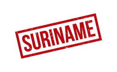 Surinam Lastik Damga Mühür Vektörü