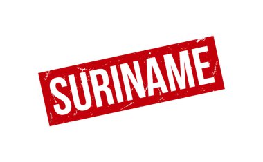 Surinam Lastik Damga Mühür Vektörü