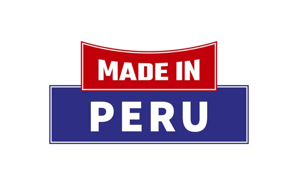 Made Peru Seal Vector — Stock Vector