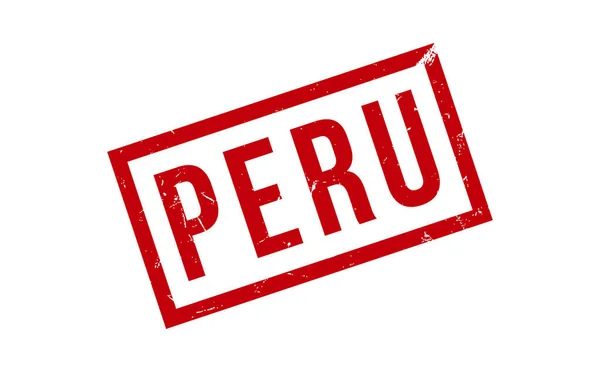 Peru Gumibélyegző Pecsét Vektor — Stock Vector
