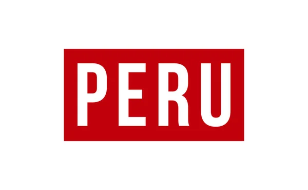 Peru Vetor Selo Selo Borracha — Vetor de Stock