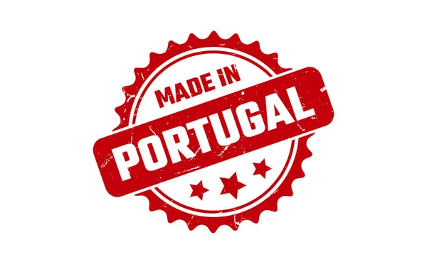 Made Portugal Rubber Stamp — Stock Vector