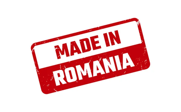 Made Romania Timbro Gomma — Vettoriale Stock