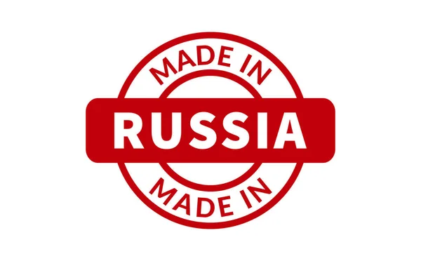 Made Russia Rubber Stamp — Stock Vector