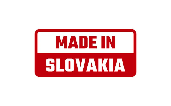Made Slovakia Timbro Gomma — Vettoriale Stock