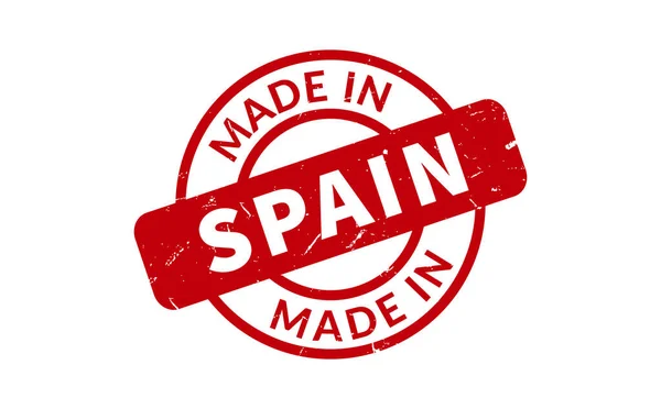 Made Spagna Timbro Gomma — Vettoriale Stock