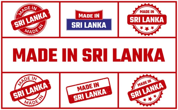 Сделано Шри Ланке — стоковый вектор