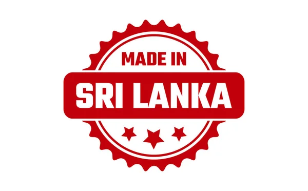 Резиновая Марка Шри Ланки — стоковый вектор