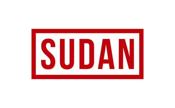 Sudão Vetor Selo Borracha — Vetor de Stock