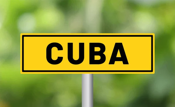 Знак Дорозі Кубі — стокове фото