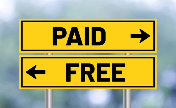 Bulanık zeminde ücretli ya da ücretsiz yol işareti