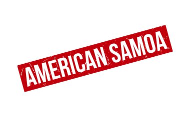 Amerikan Samoa Lastik Damga Mühür Vektörü