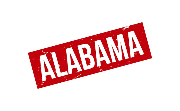 Alabama Gumowe Pieczęć Pieczęć Wektor — Wektor stockowy