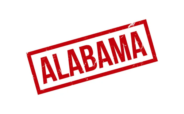Alabama Gumowe Pieczęć Pieczęć Wektor — Wektor stockowy