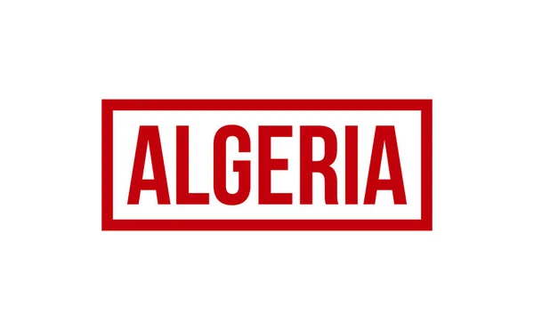 Argélia Vetor Selo Borracha — Vetor de Stock