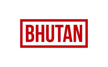 Bhutan Lastik Damga Mühür Vektörü