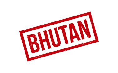 Bhutan Lastik Damga Mühür Vektörü