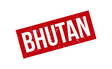 Bhutan Lastik Damga Mühür Vektörü