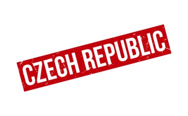 Çek Cumhuriyeti Kauçuk Damga Mührü Vektörü