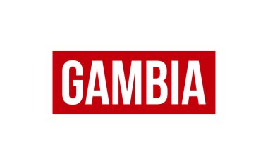 Gambiya Lastik Mühür Vektörü
