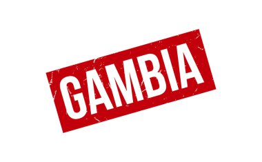 Gambiya Lastik Mühür Vektörü