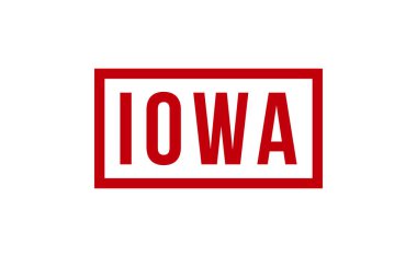 Iowa Lastik Damga Mühür Vektörü