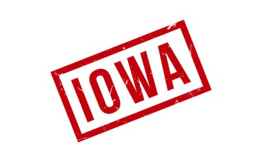 Iowa Lastik Damga Mühür Vektörü