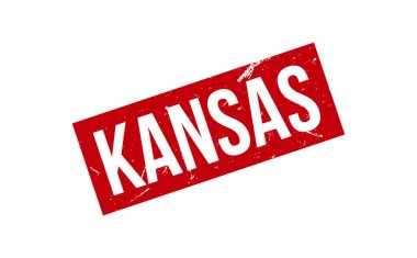 Kansas Lastik Damga Mühür Vektörü