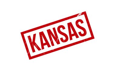 Kansas Lastik Damga Mühür Vektörü