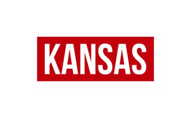 Kansas Lastik Damga Mühür Vektörü