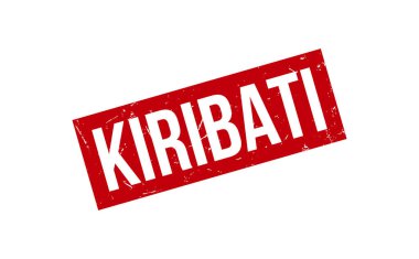 Kiribati Lastik Mühür Vektörü