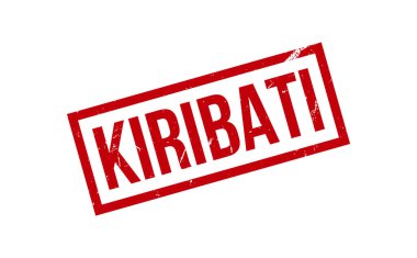 Kiribati Lastik Mühür Vektörü