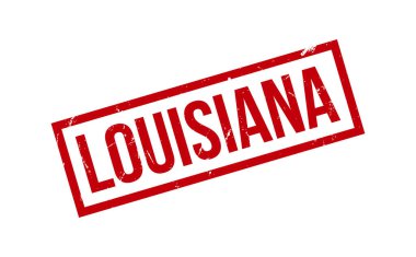 Louisiana Lastik Damga Mührü Vektörü