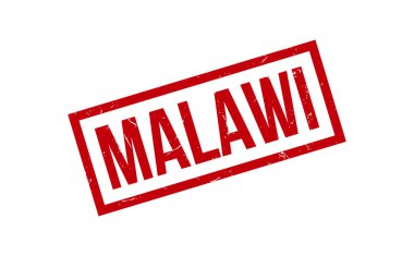 Malawi Lastik Damga Mühür Vektörü