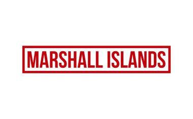 Marshall Adaları Lastik Damga Mührü Vektörü