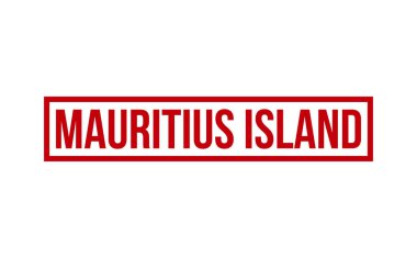 Mauritius Adası Lastik Damga Mührü Vektörü