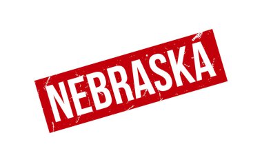 Nebraska Lastik Damga Mühür Vektörü