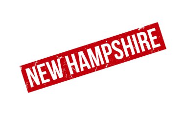 New Hampshire Lastik Damga Mührü Vektörü
