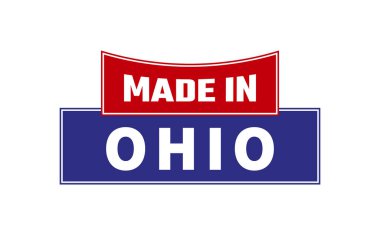 Ohio 'da Yapılan Mühür Vektörü
