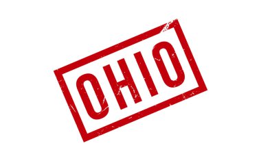 Ohio Lastik Damga Mührü Vektörü