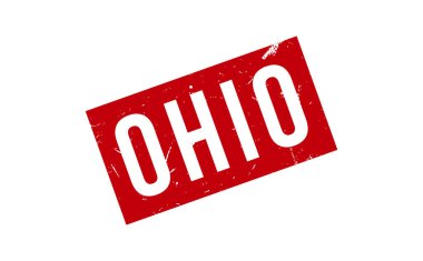 Ohio Lastik Damga Mührü Vektörü