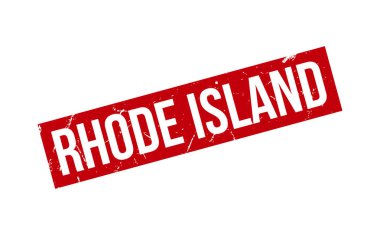Rhode Island Lastik Mühür Mührü Vektörü