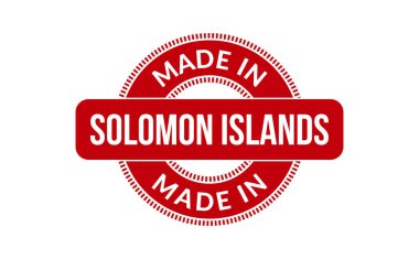 Solomon Adaları kauçuk damga sı yapılmıştır
