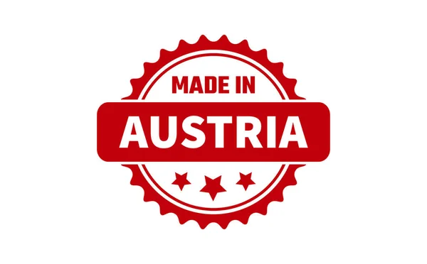 Made Austria Rubber Stamp — Stock Vector