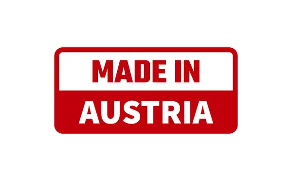 Fabricado Sello Goma Austria — Vector de stock