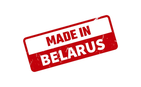 Made Belarus Timbro Gomma — Vettoriale Stock