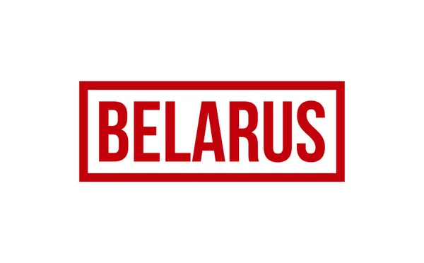 Bielorussia Vettore Sigillo Gomma Timbro — Vettoriale Stock
