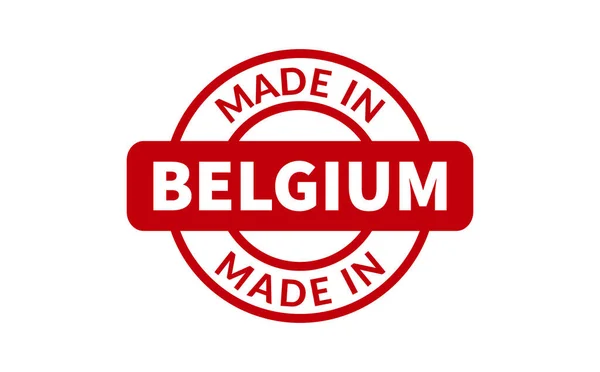 Hergestellt Belgischem Gummistempel — Stockvektor
