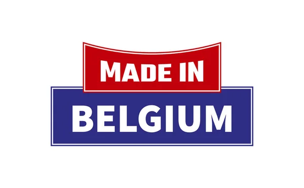 Feito Bélgica Seal Vector —  Vetores de Stock